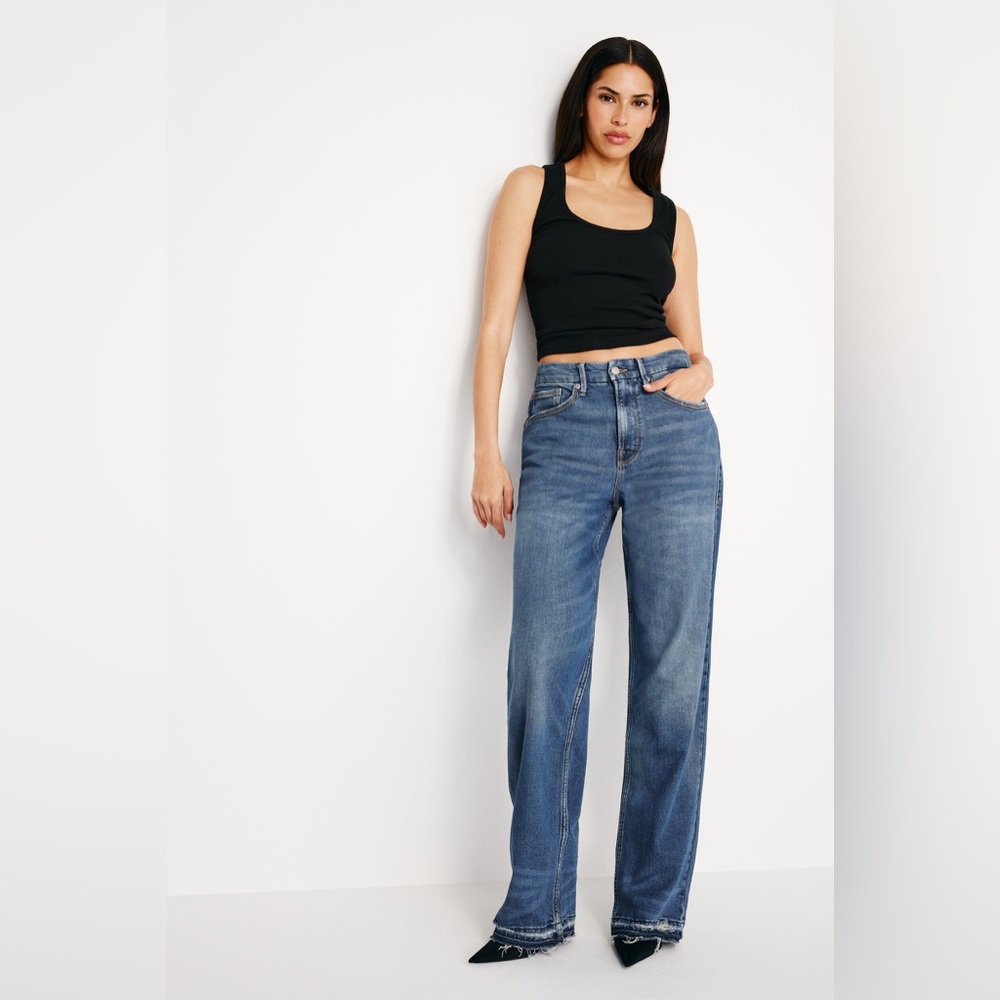 Good American Blue straight Leg Jeans